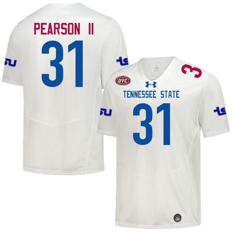 Tennessee State Tigers #31 Trevor Pearson II College Football Jerseys,Uniforms-White